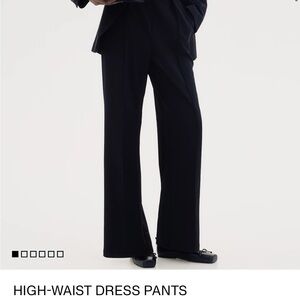 H&M Black High-Waist Dress Pants 18